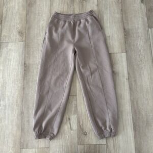 YPB Your Personal Best NeoKnit Hi Rise Jogger Pull On Brown Viscose/Poly XS P